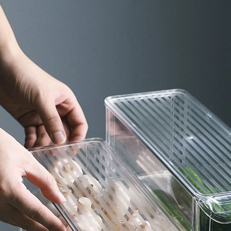 Kitchen Refrigerator Storage Box Slide Plastic Freezer Fridges Space Saver Holder Food Container Organizer Rack Shelf
Kitchen Refrigerator Storage Box Slide Plastic Freezer Fridges Space Saver Holder Food Container Organizer Rack Shelf