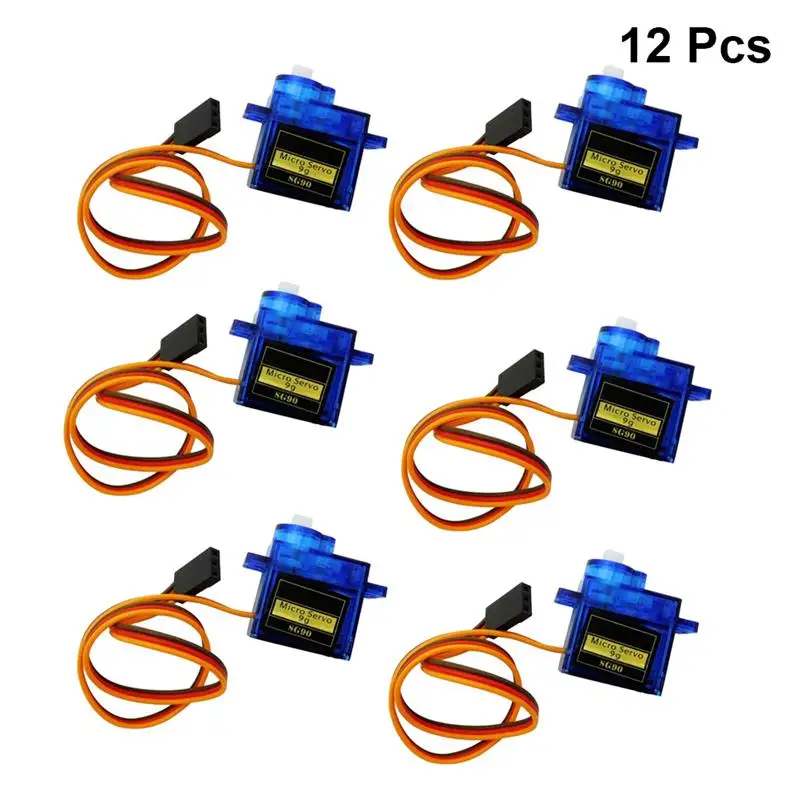 12 шт. SG90 9G мини микро сервопривод для радиоуправляемого вертолета самолета радиоуправляемой модели мини рулевой механизм
12 шт. SG90 9G мини микро сервопривод для радиоуправляемого вертолета самолета радиоуправляемой модели мини рулевой механизм