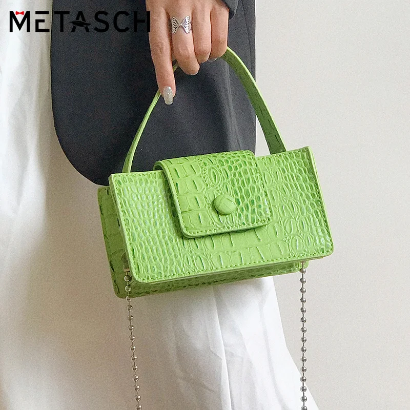 METASCH 2021 Crocodile Pattern Stone Grain Handbag Small Square Bag MINI Messenger Bag Female Purse Crossbody Bag Chain Shoulder
METASCH 2021 Crocodile Pattern Stone Grain Handbag Small Square Bag MINI Messenger Bag Female Purse Crossbody Bag Chain Shoulder