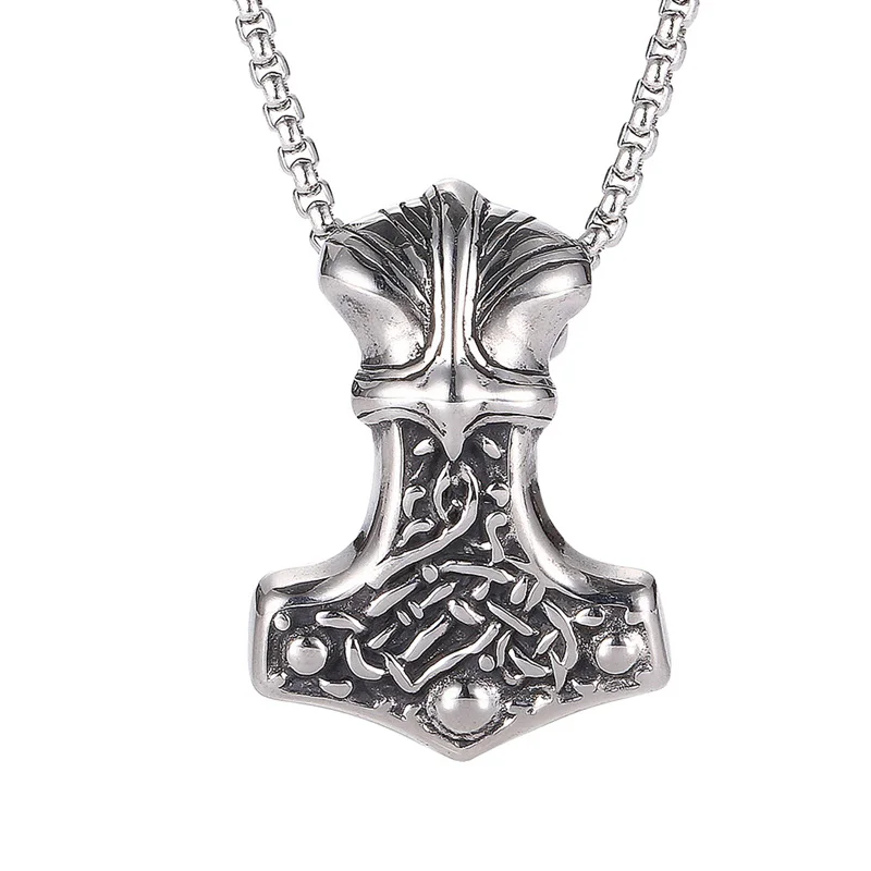 1 шт. кулон Молот Тора Mjolnir ожерелье викингов Скандинавское с цепочкой из