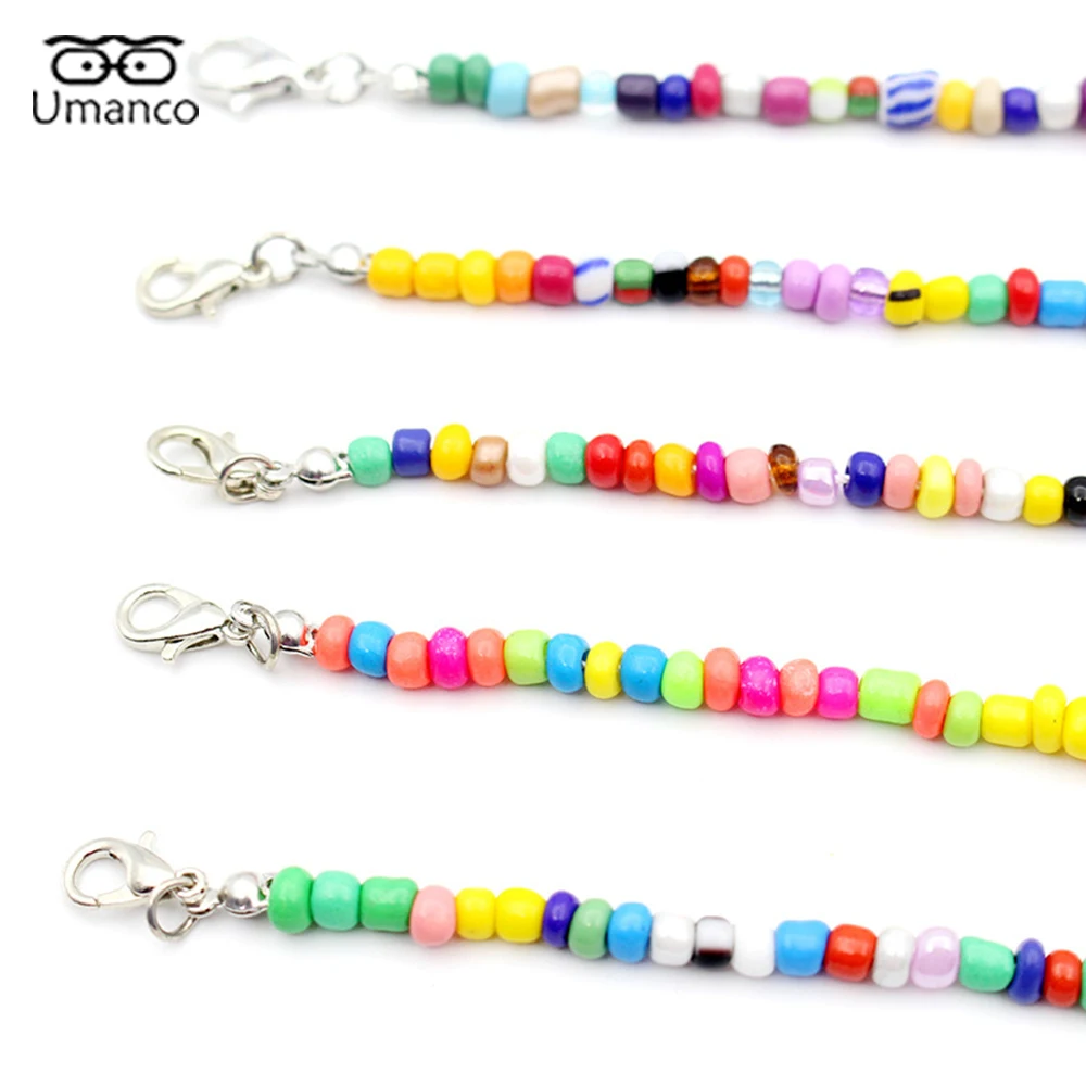 New Sunglasses Chain For Kids Girls with Colorful Beads Flower Fruit Smile Pendant Anti Drop Mask Glasses Chains Lanyard Jewelry
New Sunglasses Chain For Kids Girls with Colorful Beads Flower Fruit Smile Pendant Anti Drop Mask Glasses Chains Lanyard Jewelry