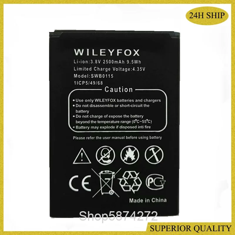 High quality 3.8V 2500mAh SWB0115 Replacement Battery for Wileyfox Swift SWB0115 Cell Mobile Phone battery
High quality 3.8V 2500mAh SWB0115 Replacement Battery for Wileyfox Swift SWB0115 Cell Mobile Phone battery