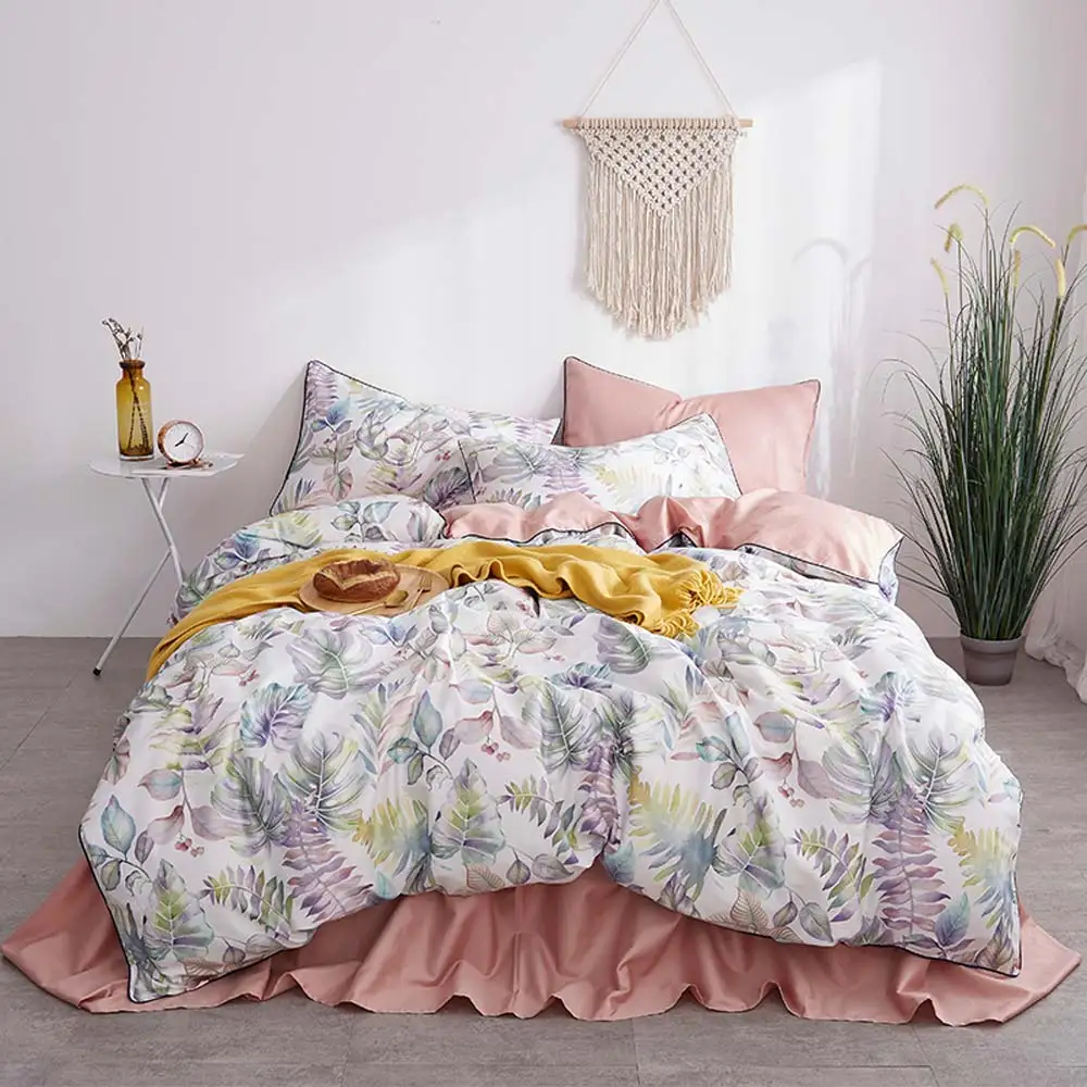 White Flowers Blue Leaves Duvet Cover Set Luxury Egyptian Cotton Bedlinens Queen Size Bedding Set Fitted Sheet
White Flowers Blue Leaves Duvet Cover Set Luxury Egyptian Cotton Bedlinens Queen Size Bedding Set Fitted Sheet