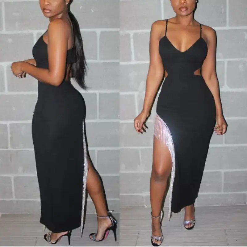 2021 New Fashion Summer Women's Rhinestone Tassel Design Asymmetrical Party Dress Female Vestidos
2021 New Fashion Summer Women's Rhinestone Tassel Design Asymmetrical Party Dress Female Vestidos