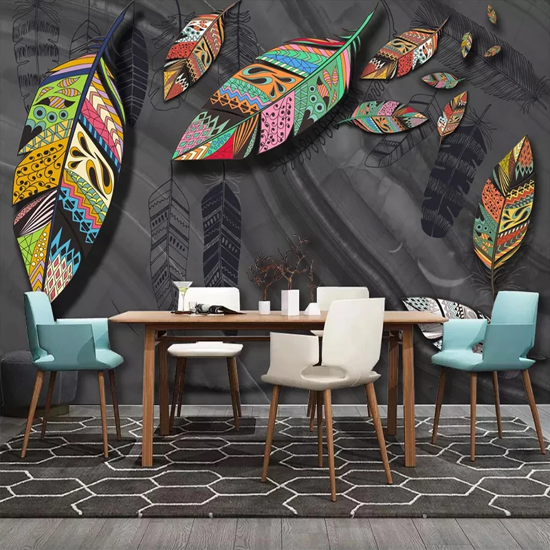 Custom Any Size 3D Wall Painting Abstract Colored Feather Photo Wall Mural Living Room Bedroom Restaurant Waterproof Wallpaper
Custom Any Size 3D Wall Painting Abstract Colored Feather Photo Wall Mural Living Room Bedroom Restaurant Waterproof Wallpaper