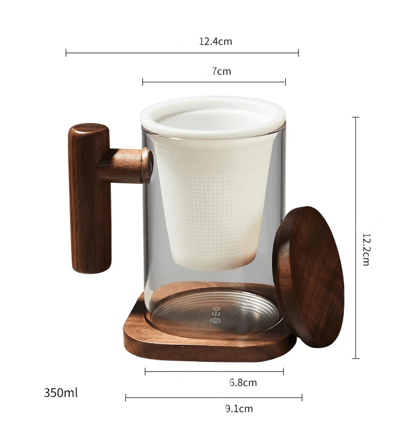 Office wooden handle tea separation glass ceramic Tea Infuser Filter tea cup 210401-01
Office wooden handle tea separation glass ceramic Tea Infuser Filter tea cup 210401-01