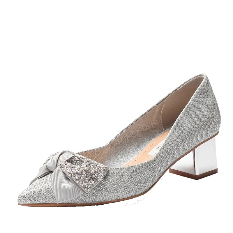 Bowknot Womens Single Shoes Autumn Pointed Toe Shallow Mouth Fashion Temperament Thick Heel High Heels Soft Sole Single Shoes
Bowknot Womens Single Shoes Autumn Pointed Toe Shallow Mouth Fashion Temperament Thick Heel High Heels Soft Sole Single Shoes