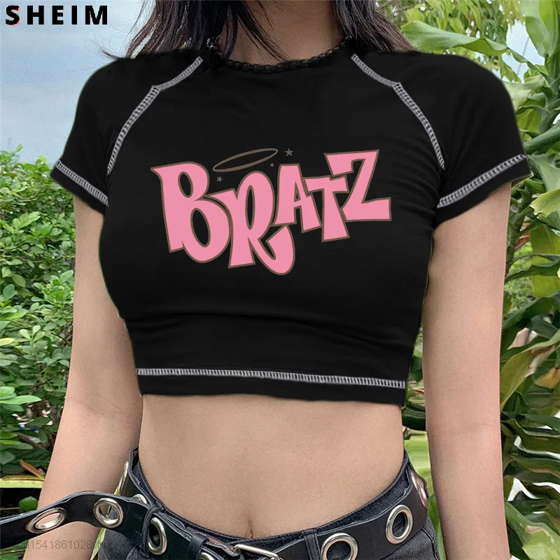 Y2k Streetwear Gothic T Tshirt Sexy Traf Za Women 2021 Butterfly Bratz Print Navel Tops Tees Short Sleeve 2000s Sheining Za
Y2k Streetwear Gothic T Tshirt Sexy Traf Za Women 2021 Butterfly Bratz Print Navel Tops Tees Short Sleeve 2000s Sheining Za