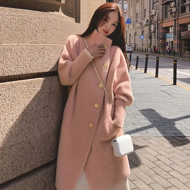 Casual A-line Loose Long Full 2020 Fashion Women Imitation Mink Velvet Womens Coat Warm Spring Autumn Female Cotton Coat L11
Casual A-line Loose Long Full 2020 Fashion Women Imitation Mink Velvet Womens Coat Warm Spring Autumn Female Cotton Coat L11