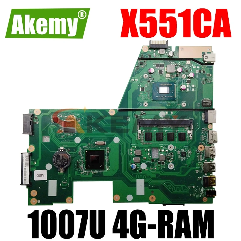 Akemy X551CA Laptop motherboard for ASUS X551CA X551CAP original mainboard 100%Test 1007U 4G-RAM 1xSlot
Akemy X551CA Laptop motherboard for ASUS X551CA X551CAP original mainboard 100%Test 1007U 4G-RAM 1xSlot