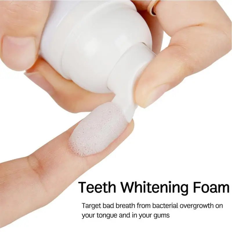 50ml Tooth Whitening Cleaning Mousse Remove Plaque Stains Dental Odor Fresh Bright Tool Toothpaste Care breath Oral Teeth C2O9
50ml Tooth Whitening Cleaning Mousse Remove Plaque Stains Dental Odor Fresh Bright Tool Toothpaste Care breath Oral Teeth C2O9