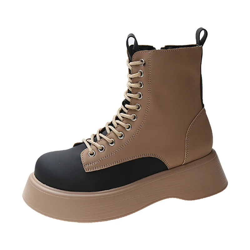 Short boots women's spring and autumn 2021 new thick bottom color matching thin thin boots round head Martin boots ins tide
Short boots women's spring and autumn 2021 new thick bottom color matching thin thin boots round head Martin boots ins tide