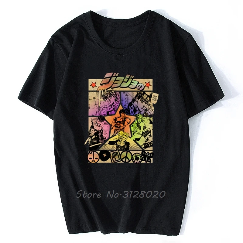 Brand New Men T Shirt Cotton Jojo's Bizarre Adventure Jojo Manga Anime Awesome Artwork Printed O-neck Tee Shirts
Brand New Men T Shirt Cotton Jojo's Bizarre Adventure Jojo Manga Anime Awesome Artwork Printed O-neck Tee Shirts