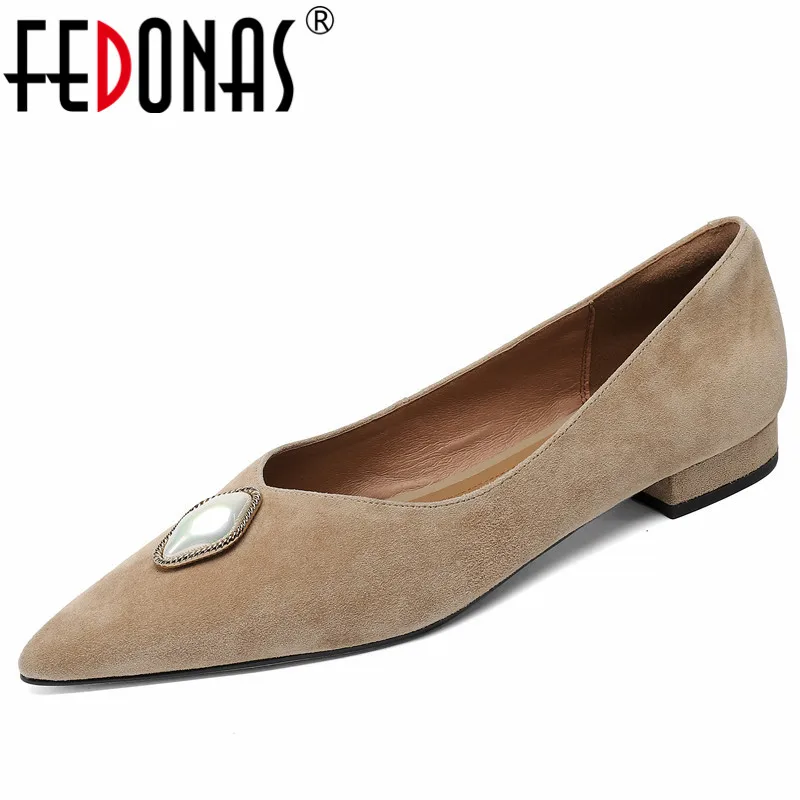 FEDONAS Office Lady Casual Sexy Fashion Women Pumps Spring Summer Kid Suede Leather Rhinestone Pointed Toe Low Heels Shoes Woman
FEDONAS Office Lady Casual Sexy Fashion Women Pumps Spring Summer Kid Suede Leather Rhinestone Pointed Toe Low Heels Shoes Woman