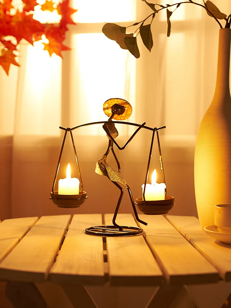 Retro Iron Candle Holder Decoration Candle Holder Household Candlelight Dinner Romantic Dining Table Decoration
Retro Iron Candle Holder Decoration Candle Holder Household Candlelight Dinner Romantic Dining Table Decoration