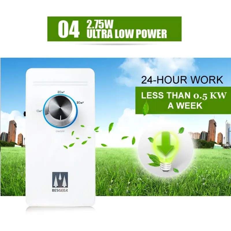 EU Plug in Ozone Air Purifier Cleaner O3 Generator for Room Office Bedroom Toilet Home Travel Deodorization Sterilizer
EU Plug in Ozone Air Purifier Cleaner O3 Generator for Room Office Bedroom Toilet Home Travel Deodorization Sterilizer