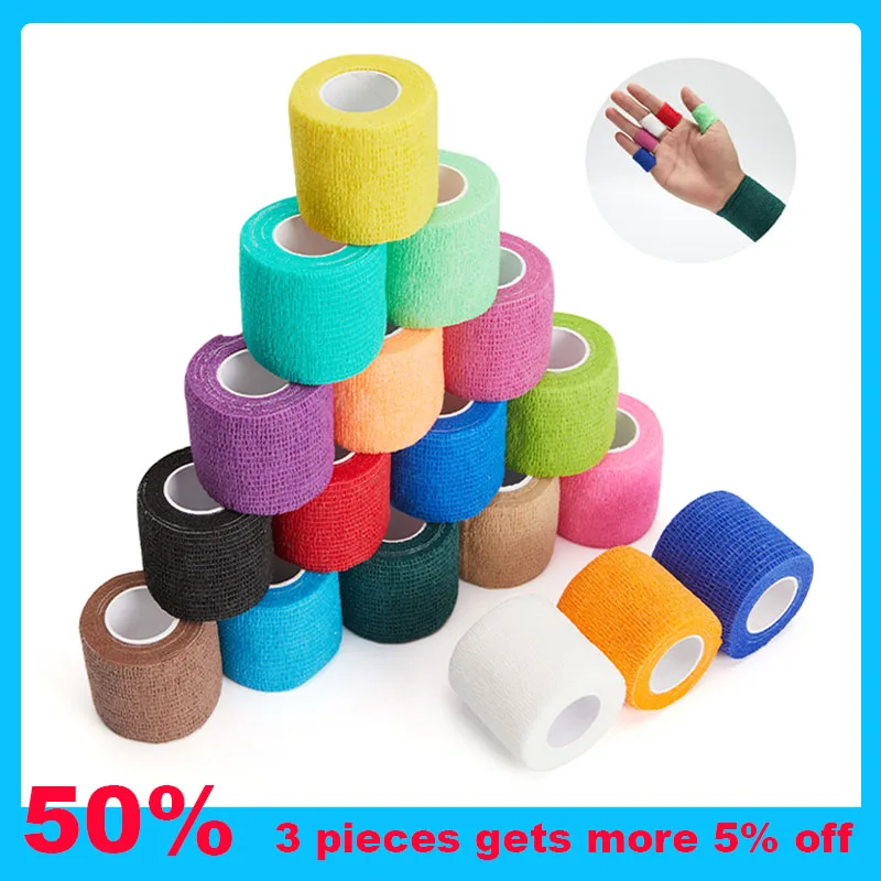 Colorful Sports Self Adhesive Elastic Bandage Safety Wrap Tape 4.5M Elastoplast for Knee Support Pads Finger Ankle Palm Shoulder
Colorful Sports Self Adhesive Elastic Bandage Safety Wrap Tape 4.5M Elastoplast for Knee Support Pads Finger Ankle Palm Shoulder