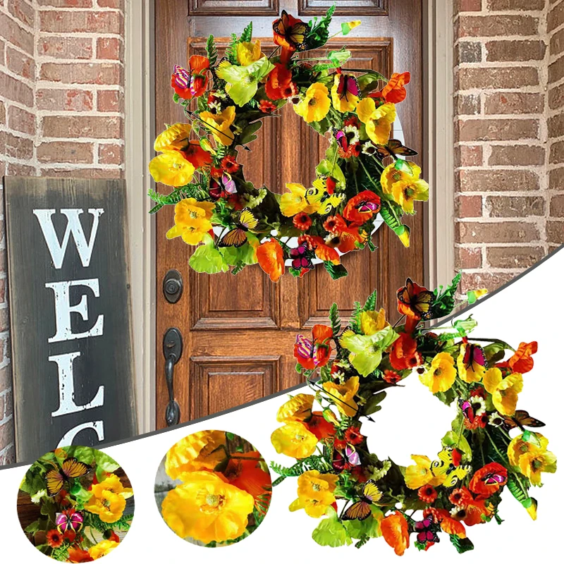 Artificial Wreath Decor for Front Door Simulation Garland Craft Supplies Holiday Farmhouse Garden Beautiful Decoration M
Artificial Wreath Decor for Front Door Simulation Garland Craft Supplies Holiday Farmhouse Garden Beautiful Decoration M