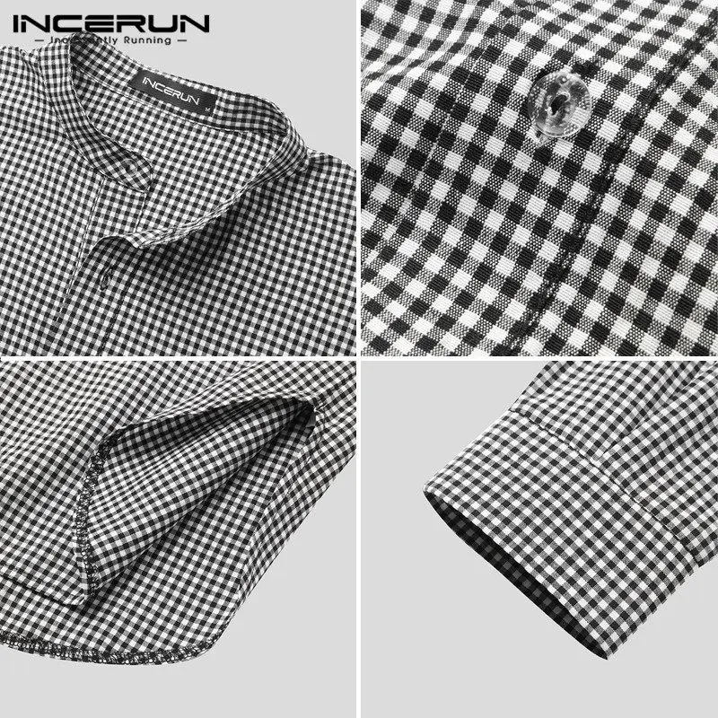 Men Plaid Robes Long Sleeve Leisure Sleepwear Dressing Gown Loose Stand Collar Homewear Comfortable Mens Bathrobes S-5XL INCERUN
Men Plaid Robes Long Sleeve Leisure Sleepwear Dressing Gown Loose Stand Collar Homewear Comfortable Mens Bathrobes S-5XL INCERUN