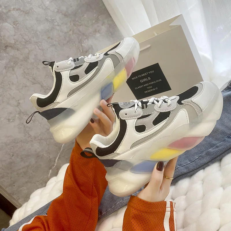Women's Sports Shoes Rainbow Platform Shoes Mesh Mixed Colors Casual Black Vulcanized Chunky Pink Sneakers Women's Shoes 2021
Women's Sports Shoes Rainbow Platform Shoes Mesh Mixed Colors Casual Black Vulcanized Chunky Pink Sneakers Women's Shoes 2021