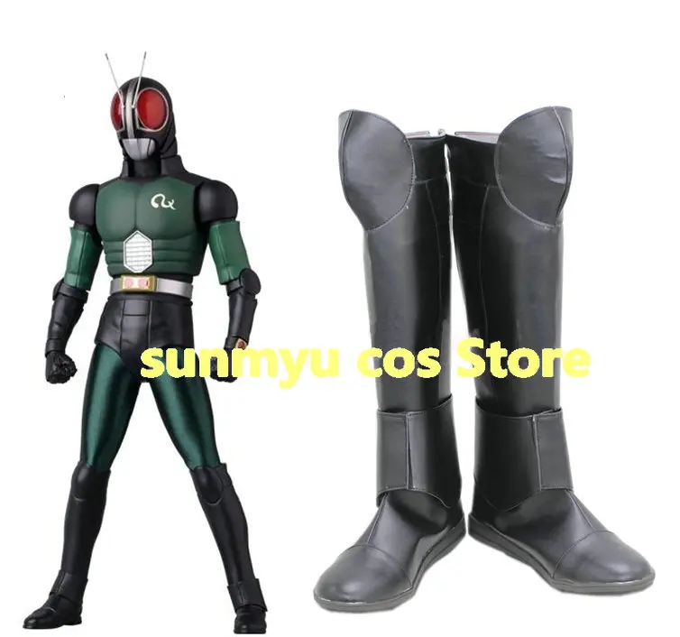 Маскарадный Райдер Kamen Rider черные ботинки RX обувь для косплея размер на заказ
