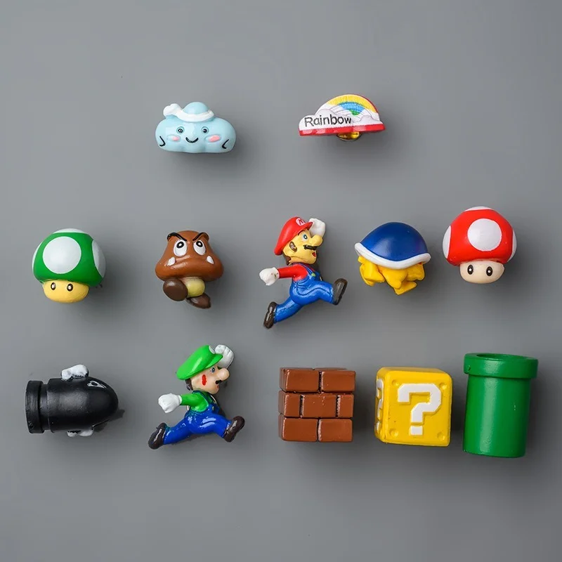 Оригинальные 3D магниты на холодильник Super Mario для детей милые и забавные