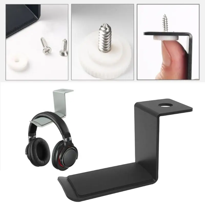 Portable Aluminum Alloy Headphone Stand Holder Rotary Hanging Hook Metal Headset Hanger Bracket X6HB
Portable Aluminum Alloy Headphone Stand Holder Rotary Hanging Hook Metal Headset Hanger Bracket X6HB