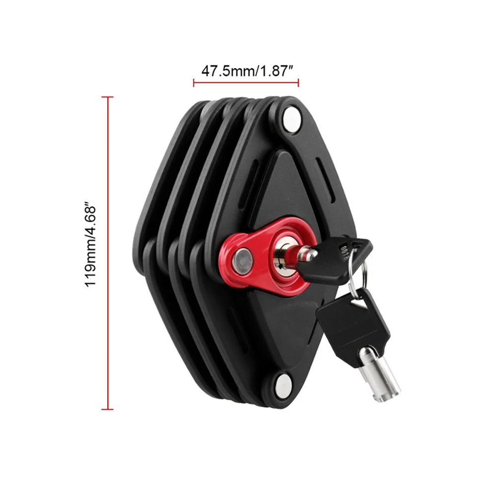 15*10cm motorcycle lock Foldable motorcycle bicycle Anti-Theft Security Lock with 2 keys Waterproof Padlock Motorcycle Lock 
15*10cm motorcycle lock Foldable motorcycle bicycle Anti-Theft Security Lock with 2 keys Waterproof Padlock Motorcycle Lock