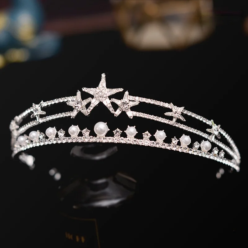 New Korean Rhinestone Bridal Crown stars Headband Wedding hair accessories for girls
New Korean Rhinestone Bridal Crown stars Headband Wedding hair accessories for girls