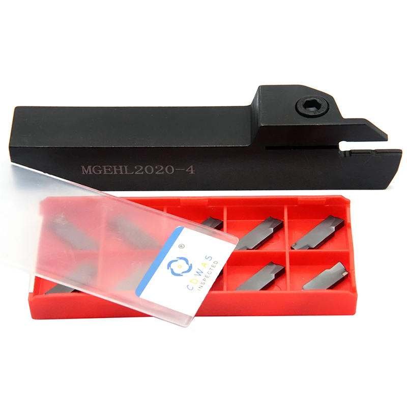 10PCS MGMN400 PC9030 High quality Carbide Inserts + 1PC MGEHL2020 4 External Grooving Tool Holder Parting Plate Lathe Tool Set 
10PCS MGMN400 PC9030 High quality Carbide Inserts + 1PC MGEHL2020 4 External Grooving Tool Holder Parting Plate Lathe Tool Set