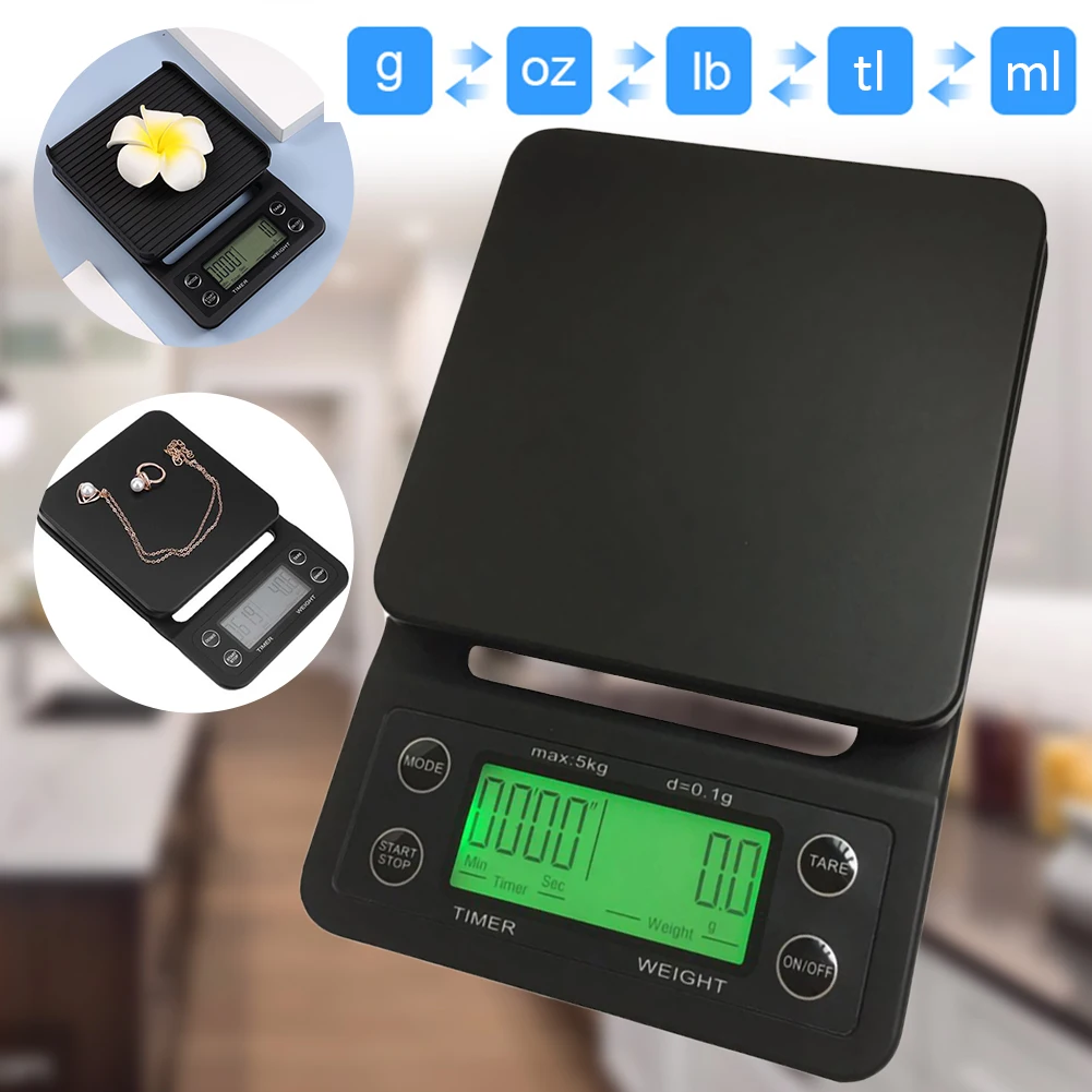 Precision Drip Coffee Scale With Timer Multifunction kitchen scale LCD digital food Scale for Baking & Cooking weighing tools
Precision Drip Coffee Scale With Timer Multifunction kitchen scale LCD digital food Scale for Baking & Cooking weighing tools