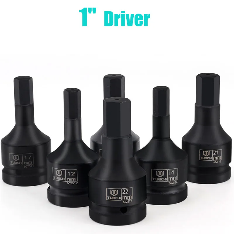 1PCS 1 inch Drive Impact Bit Socket CR-MO Heavy Hex Socket Bit Adapter 105mm Lenght Allen Key Wrench Head Pneumatic Socket Set
1PCS 1 inch Drive Impact Bit Socket CR-MO Heavy Hex Socket Bit Adapter 105mm Lenght Allen Key Wrench Head Pneumatic Socket Set