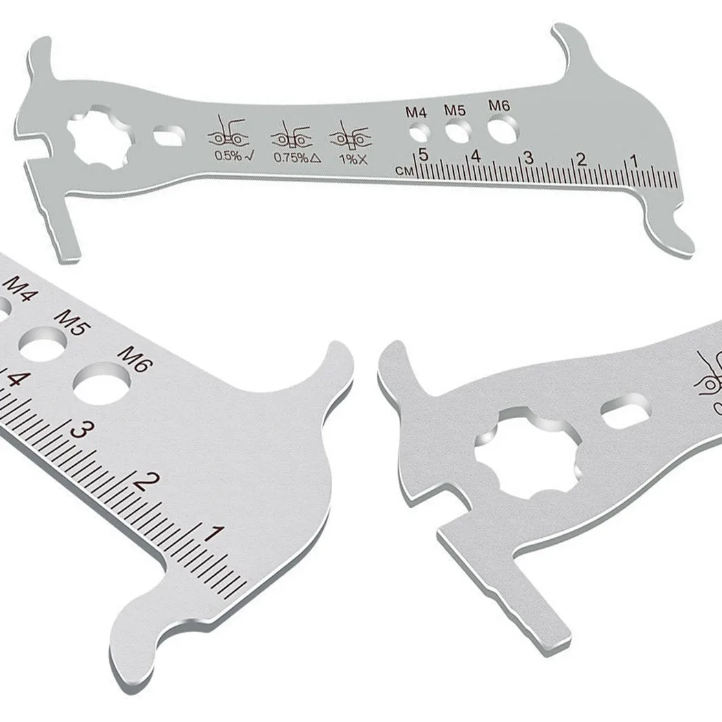 Multifunction Bike Chain Wear Indicator Tool Mountain Road Bike MTB Chains Gauge Measurement Ruler Cycling Repair Tool
Multifunction Bike Chain Wear Indicator Tool Mountain Road Bike MTB Chains Gauge Measurement Ruler Cycling Repair Tool