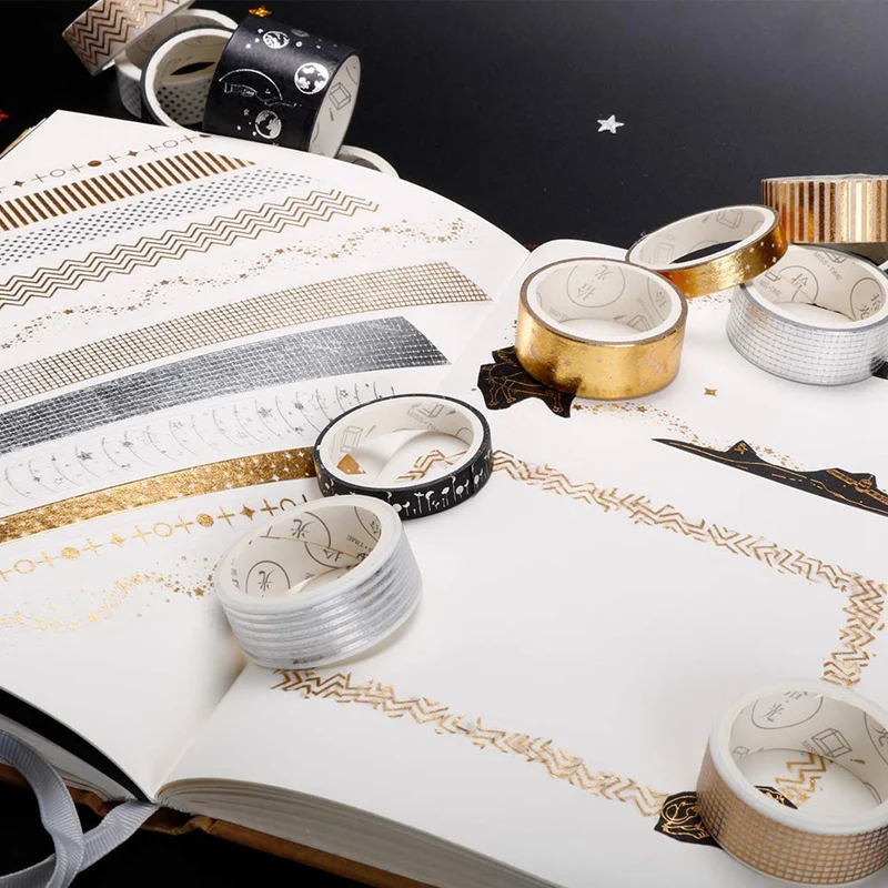 20 Pcs/Set Gold Foil Washi Tape Glitter Washi Tape Set Adhesive Tape DIY Scrapbooking Sticker Label Japanese Stationery
20 Pcs/Set Gold Foil Washi Tape Glitter Washi Tape Set Adhesive Tape DIY Scrapbooking Sticker Label Japanese Stationery