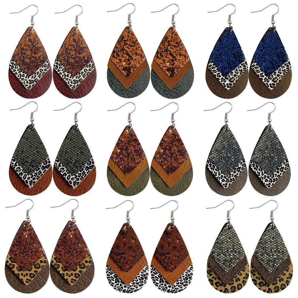 New Earrings 2021 Trend Multilayer Leopard Print Drop Leather Earrings Ear Body Piercing Jewelry Vintage Hanging Unusual Earring
New Earrings 2021 Trend Multilayer Leopard Print Drop Leather Earrings Ear Body Piercing Jewelry Vintage Hanging Unusual Earring