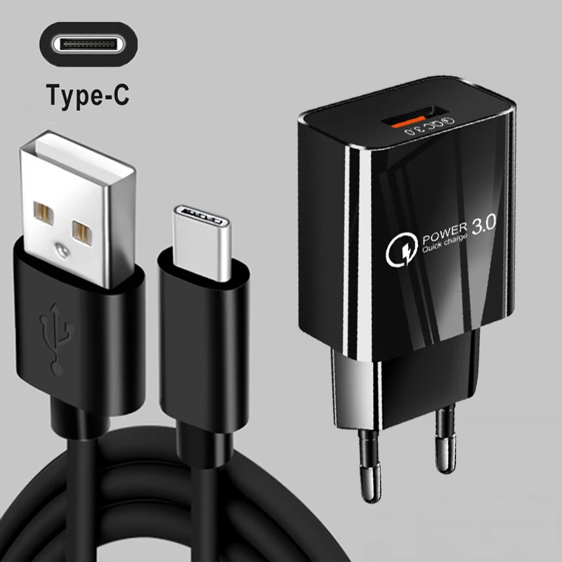 18W USB Charger QC3.0 Fast Wall Charger Mobile Phone Charger For OPPO Find X3 X2 Lite Neo Reno 6 5 4 3 2 Z Pro USB Type-C Cable
18W USB Charger QC3.0 Fast Wall Charger Mobile Phone Charger For OPPO Find X3 X2 Lite Neo Reno 6 5 4 3 2 Z Pro USB Type-C Cable