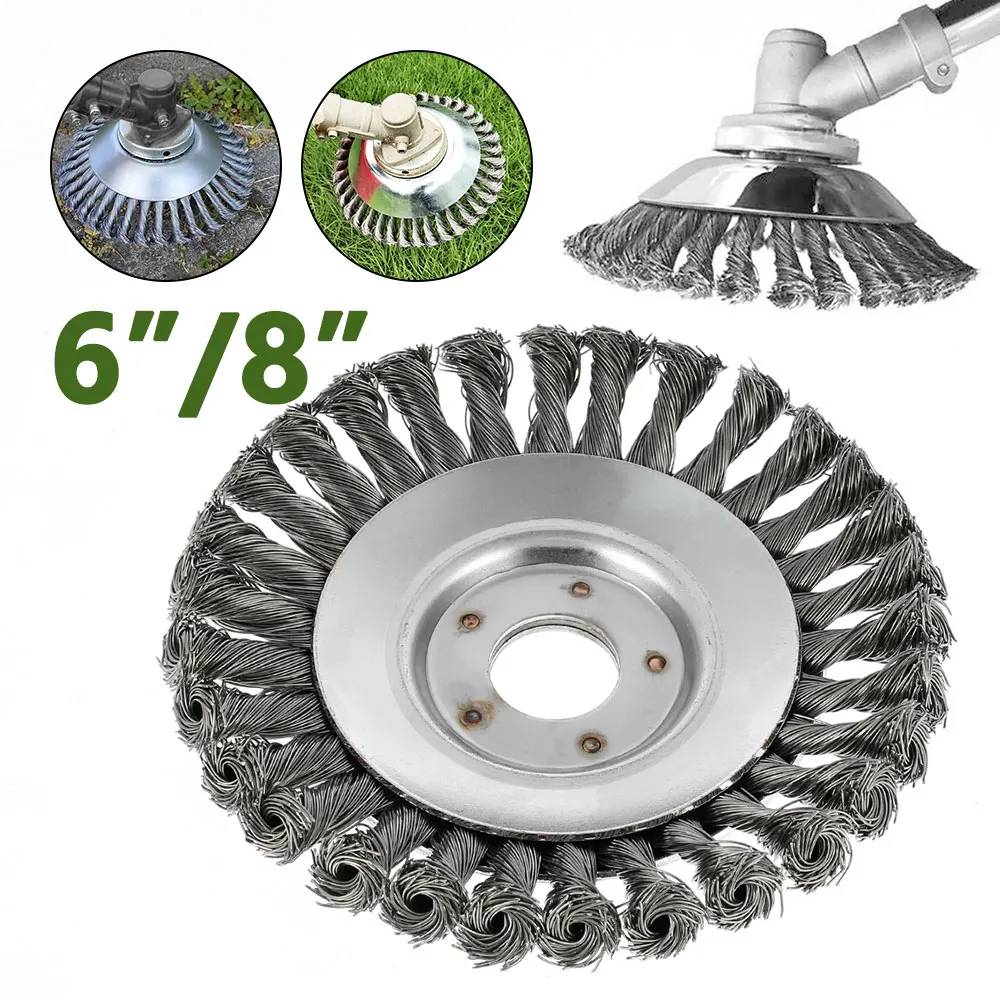 6/8 in Steel Wire Grass Trimmer Head Rounded Edge Weed Trimmer Head Grass Brush Removal Grass Tray Plate For Lawn Mower Garden
6/8 in Steel Wire Grass Trimmer Head Rounded Edge Weed Trimmer Head Grass Brush Removal Grass Tray Plate For Lawn Mower Garden