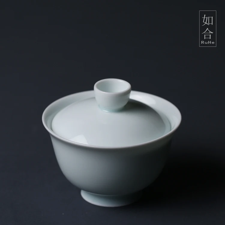 resistant jade porcelain easy to clean cover bowl Sancai bowl tea making Kung Fu Tea cover concave ceramic trumpet
resistant jade porcelain easy to clean cover bowl Sancai bowl tea making Kung Fu Tea cover concave ceramic trumpet