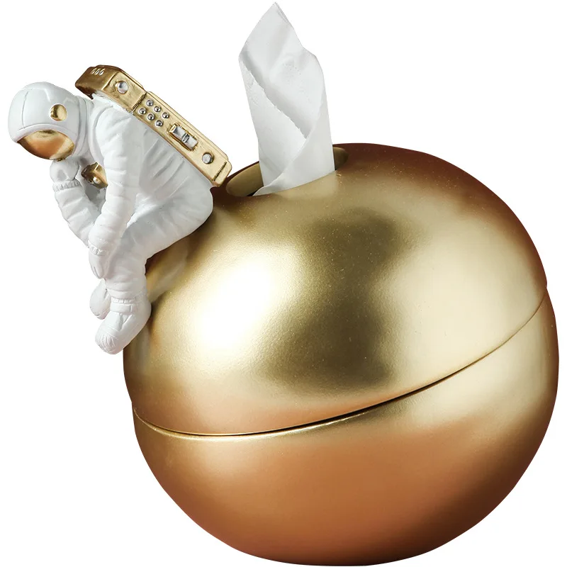 Nordic Luxury Creative Astronaut Statue Tissue Box Living Room Household Paper Box Desktop Storage Decorative Ornaments Gifts 
Nordic Luxury Creative Astronaut Statue Tissue Box Living Room Household Paper Box Desktop Storage Decorative Ornaments Gifts