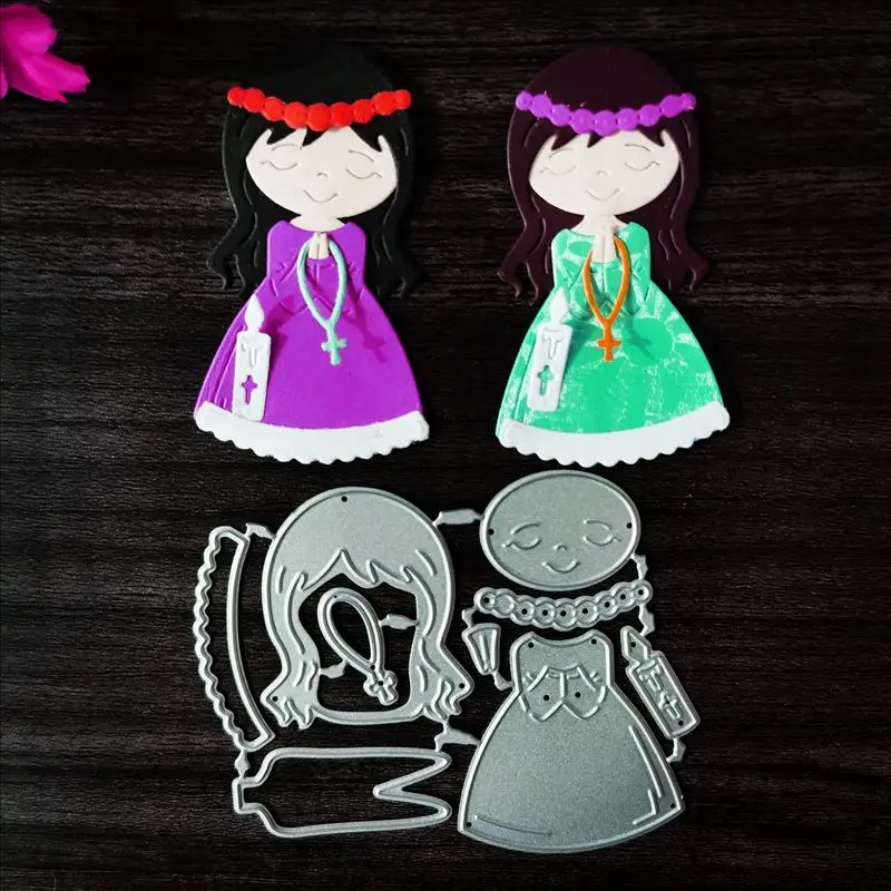 Металлические штампы Angel girl для рукоделия скрапбукинга альбома бумаги открытки