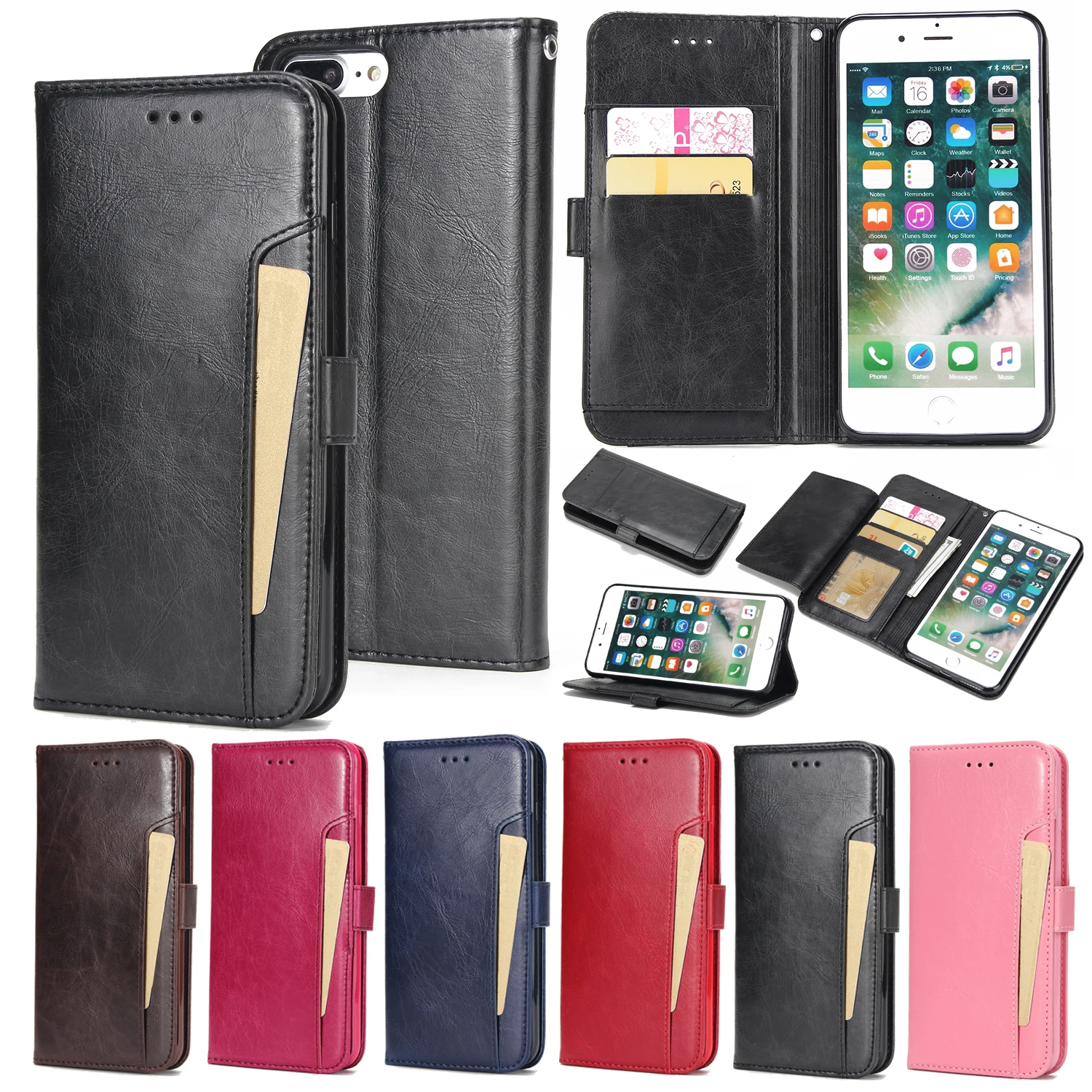 Multi Card Slot Leather Case for iPhone 12 Mini 11 Pro Max SE 2020 X XS XR 6S 7 8 Plus Cover Crazy Horse Pattern Flip Phone Capa
Multi Card Slot Leather Case for iPhone 12 Mini 11 Pro Max SE 2020 X XS XR 6S 7 8 Plus Cover Crazy Horse Pattern Flip Phone Capa