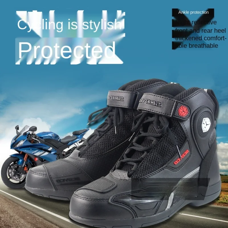 Motorcycle Boots Riding Anti-Fall Motorcycle Boots Riding Shoes Racing Shoes Male Knight Equipment Spring and Summer Quality
Motorcycle Boots Riding Anti-Fall Motorcycle Boots Riding Shoes Racing Shoes Male Knight Equipment Spring and Summer Quality