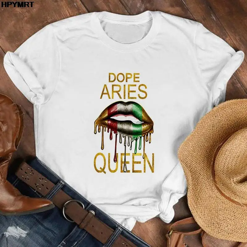 Dope Aries Queen Print Women's t-shirt Short Sleeve tshirt ladies Harajuku Graphic t shirts women 2022 summer female Top clothes
Dope Aries Queen Print Women's t-shirt Short Sleeve tshirt ladies Harajuku Graphic t shirts women 2022 summer female Top clothes
