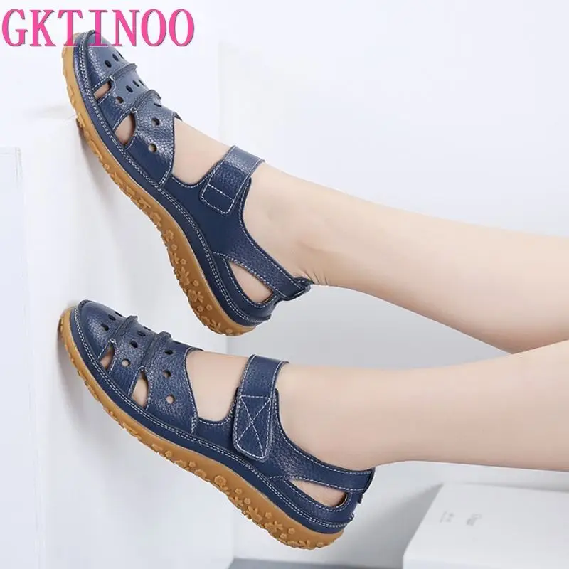 GKTINOO 2021 Summer Women Sandals Breathable Leather Shoes Handmade Sandals Mother Shoes Genuine Leather Summer Shoes Size 35-42
GKTINOO 2021 Summer Women Sandals Breathable Leather Shoes Handmade Sandals Mother Shoes Genuine Leather Summer Shoes Size 35-42