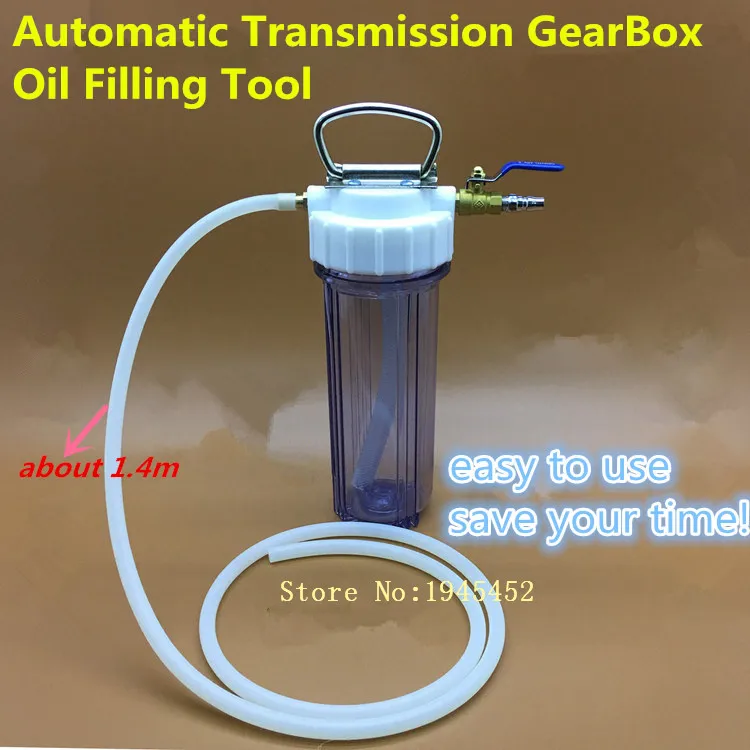 Car Transmission Oiling Inset Filling Ex Machine Device With Long Plastic Transfer Pipe Connector Valve Auto Repair Tool
Car Transmission Oiling Inset Filling Ex Machine Device With Long Plastic Transfer Pipe Connector Valve Auto Repair Tool