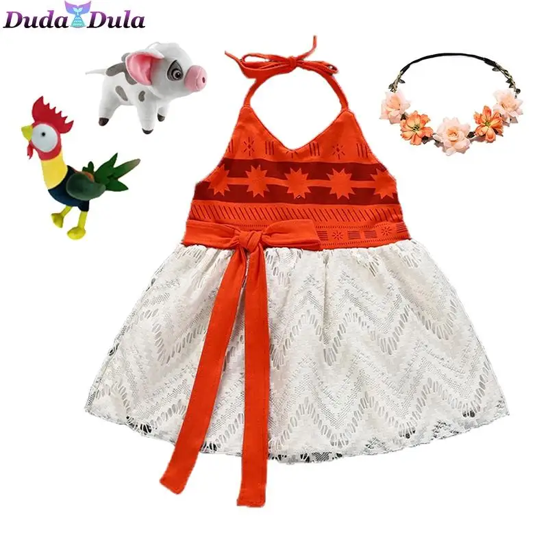 Kids Girls Clothes Cosplay Princess Dress Moana Children Vaiana Girls Party Costume Dresses with Necklace Pet Pig Chick Girl Set
Kids Girls Clothes Cosplay Princess Dress Moana Children Vaiana Girls Party Costume Dresses with Necklace Pet Pig Chick Girl Set