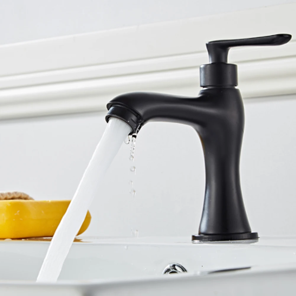 Top Quality Black Faucet Brass Paint Faucet Bathroom Basin Faucets Matte Blacked Tap Single Hole Mounted Cold Basin Sink Tap
Top Quality Black Faucet Brass Paint Faucet Bathroom Basin Faucets Matte Blacked Tap Single Hole Mounted Cold Basin Sink Tap