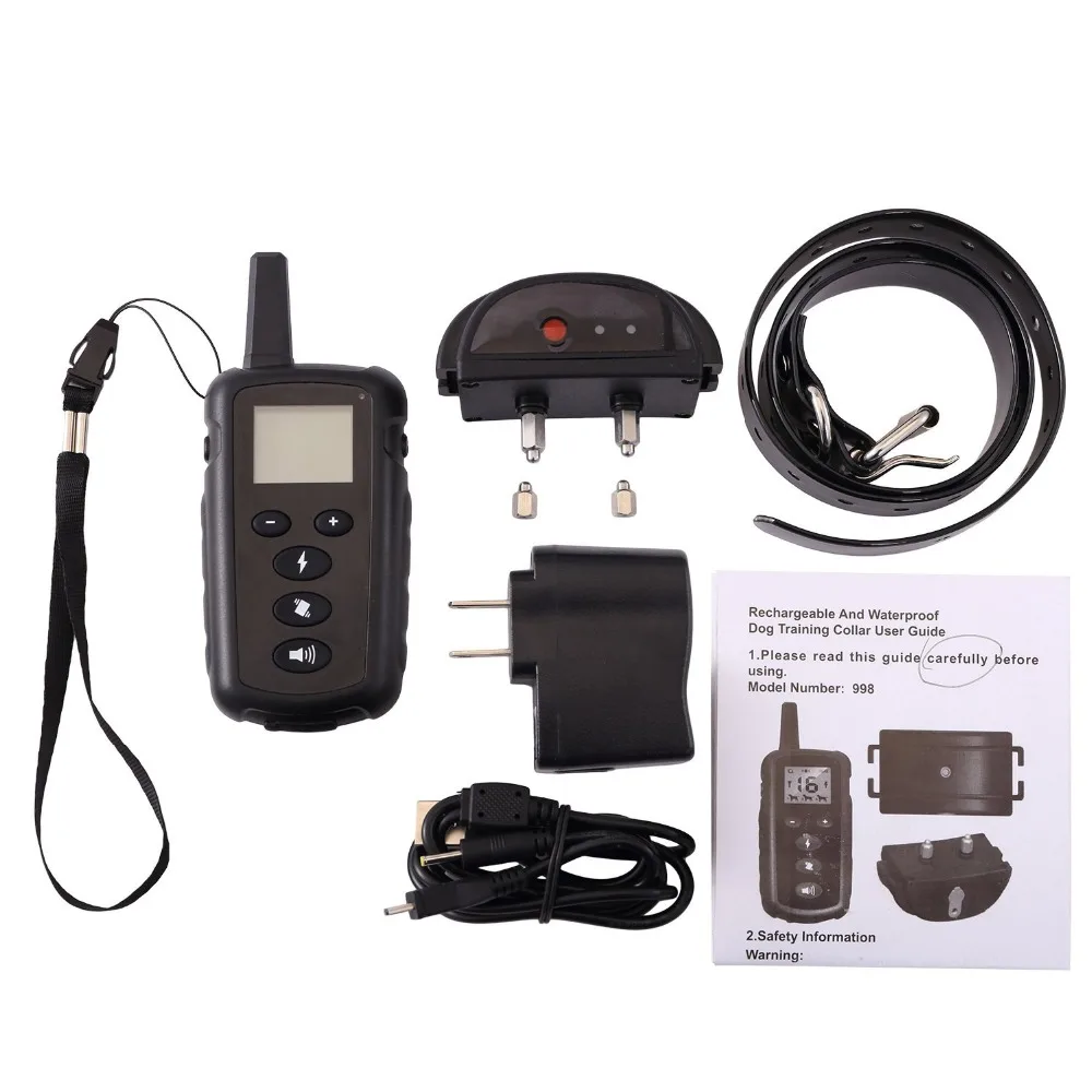 500m pet dog training collar electric shock collar for dogs waterproof remote control dog device charging LCD Display
500m pet dog training collar electric shock collar for dogs waterproof remote control dog device charging LCD Display