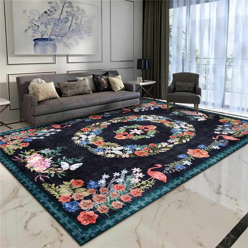 Retro National Wind Rug Rural Fresh Colorful Wreath Bedroom Living Room Carpet Kitchen Bathroom Floor Mat Bed Blanket
Retro National Wind Rug Rural Fresh Colorful Wreath Bedroom Living Room Carpet Kitchen Bathroom Floor Mat Bed Blanket