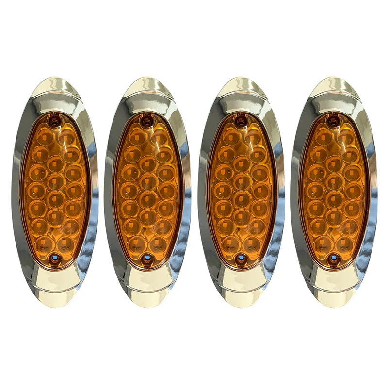 4 Pcs 12V-24V DC 6.4 Inch LED Side Marker Clearance Lamp Heavy Truck Lighting for Trailer Truck ATV SUV
4 Pcs 12V-24V DC 6.4 Inch LED Side Marker Clearance Lamp Heavy Truck Lighting for Trailer Truck ATV SUV